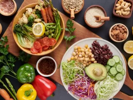 buddha-bowl-dish-with-vegetables-legumes-top-view-scaled